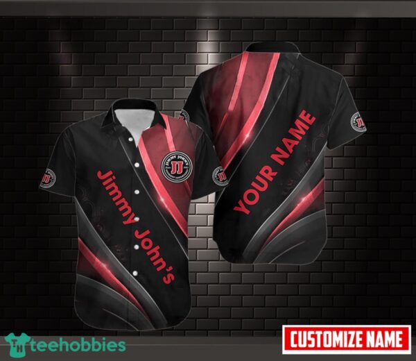 Jimmy John's Short Sleeve Hawaiian Shirt Custom Name Product Photo 1