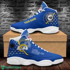 Los Angeles Rams Air Jordan 13 Shoes Custom Name Sport Team Shoes Product Photo 1