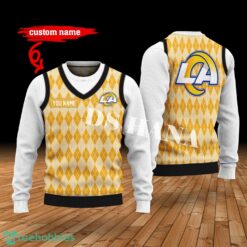 Los Angeles Rams Custom Name New Style Sweater Los Angeles Rams Ghile Style 3D Print Christmas Sweater Product Photo 1