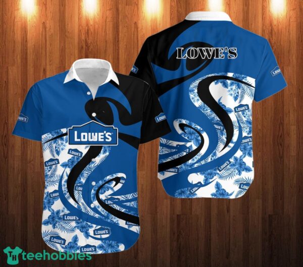 lowe's Short Sleeve Hawaiian Shirt Tropical Style Product Photo 1