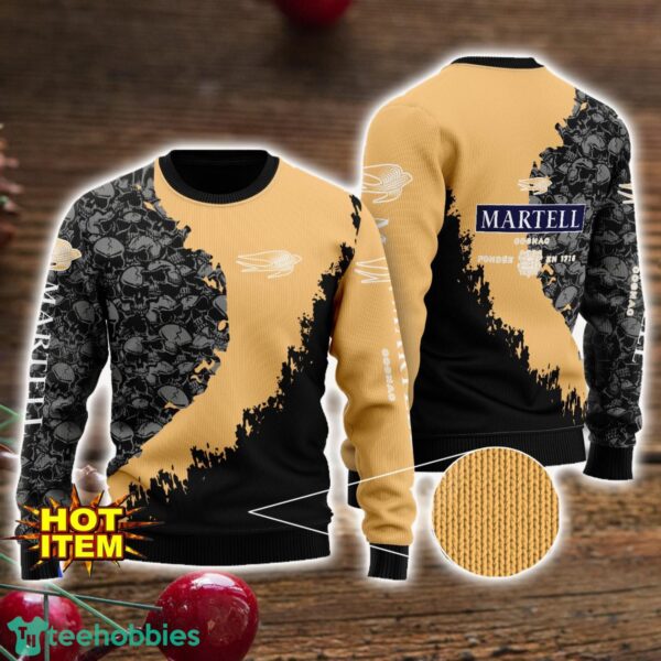 Martell Cognac Skull Halloween All Over Print 3D Sweater Product Photo 1