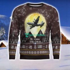 MC-130 Combat Talon II MC130E MC130J MC130H 3D Aircraft Moonlight Ugly Christmas Sweater Special Gift For Christmas Holiday Product Photo 2