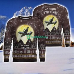 MC-130 Combat Talon II MC130E MC130J MC130H 3D Aircraft Moonlight Ugly Christmas Sweater Special Gift For Christmas Holiday Product Photo 1
