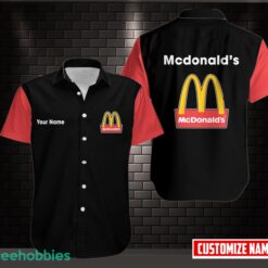 Mcdonald's AOP 3D Hawaiian Shirt Button Shirt Custom Name Product Photo 1
