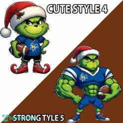 McNeese State Cowboys Player Grinch Ugly Xmas 3D Sweater Gift Holidays - Custom Number - NCAA2 McNeese State Cowboys New Grinch Ugly Christmas Sweater Photo 4