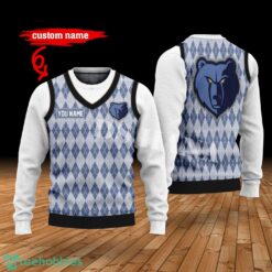 Memphis Grizzlies Custom Name New Style Sweater Memphis Grizzlies Ghile Style 3D Print Christmas Sweater Product Photo 1