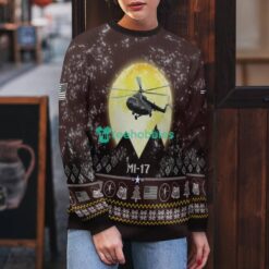 Mi-17 Mi17 3D Aircraft Moonlight Ugly Christmas Sweater Special Gift For Christmas Holiday Product Photo 5