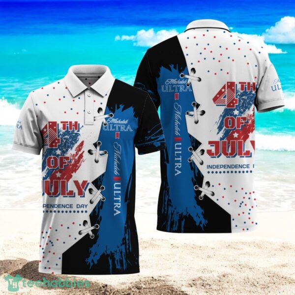 Michelob Ultra Celebrates The 4th Of July Polo Shirt New Gift Fashion Product Photo 1