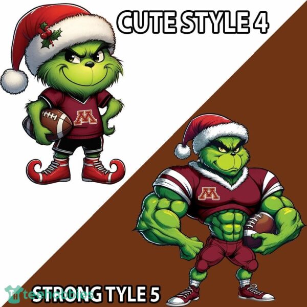 Minnesota Golden Gophers Grinch Football Ugly Sweater Gift For Christmas - Custom Number - NCAA Minnesota Golden Gophers New Grinch Ugly Christmas Sweater Photo 4