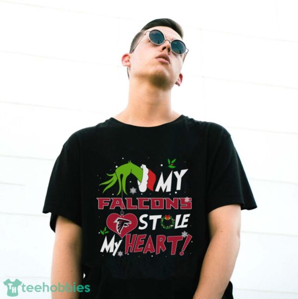 My Atlanta Falcons Stole My Heart Grinch Limited Edition Shirt - G500 Gildan T-Shirt