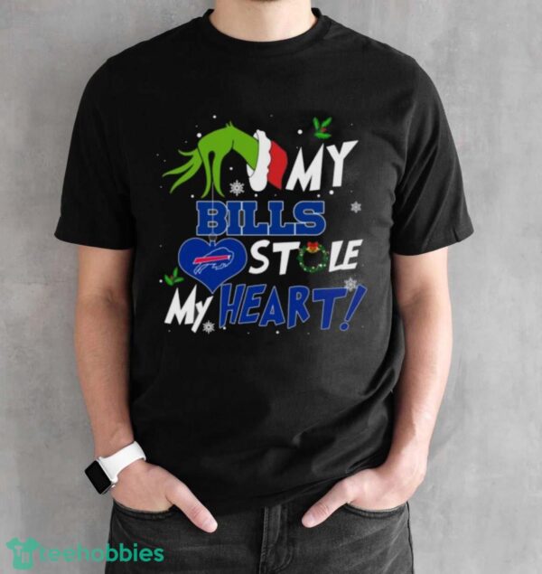 My Buffalo Bills Stole My Heart Grinch Limited Edition Shirt - Black Unisex T-Shirt