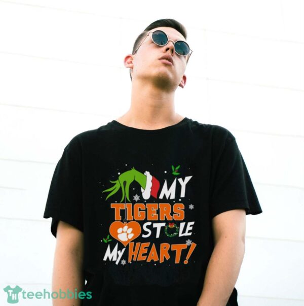 My Clemson Tigers Stole My Heart Grinch Limited Edition Shirt - G500 Gildan T-Shirt