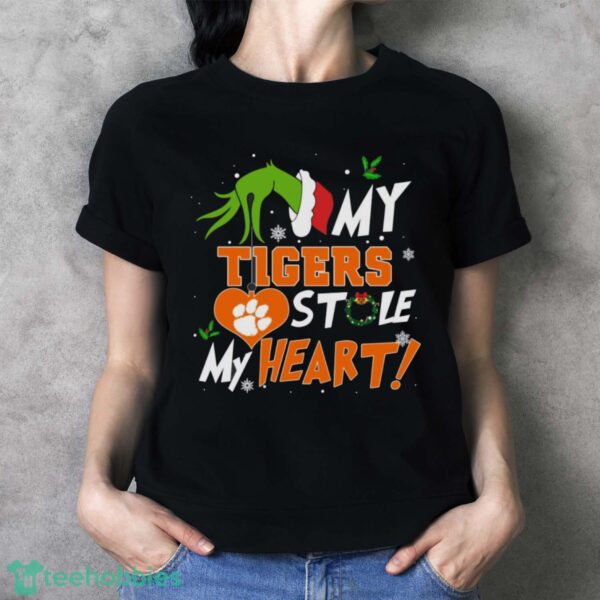 My Clemson Tigers Stole My Heart Grinch Limited Edition Shirt - Ladies T-Shirt