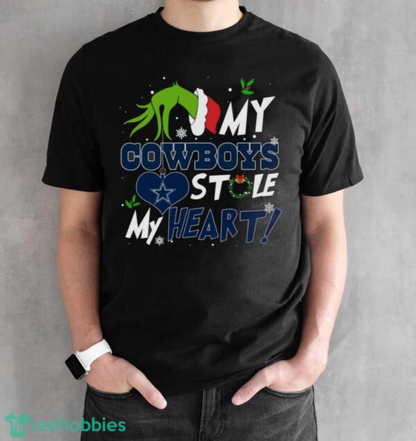 My Dallas Cowboys Stole My Heart Grinch Limited Edition Shirt - Black Unisex T-Shirt