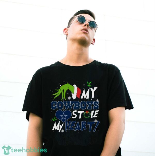 My Dallas Cowboys Stole My Heart Grinch Limited Edition Shirt - G500 Gildan T-Shirt