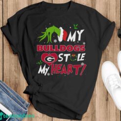 My Georgia Bulldogs Stole My Heart Grinch Limited Edition Shirt - Black T-Shirt