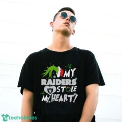 My Las Vegas Raiders Stole My Heart Grinch Limited Edition Shirt - G500 Gildan T-Shirt