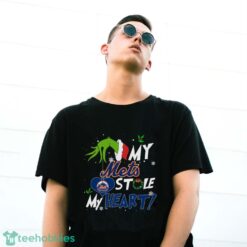 My New York Mets Stole My Heart Grinch Limited Edition Shirt - G500 Gildan T-Shirt