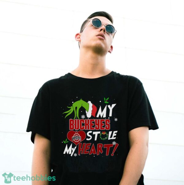 My Ohio State Buckeyes Stole My Heart Grinch Limited Edition Shirt - G500 Gildan T-Shirt