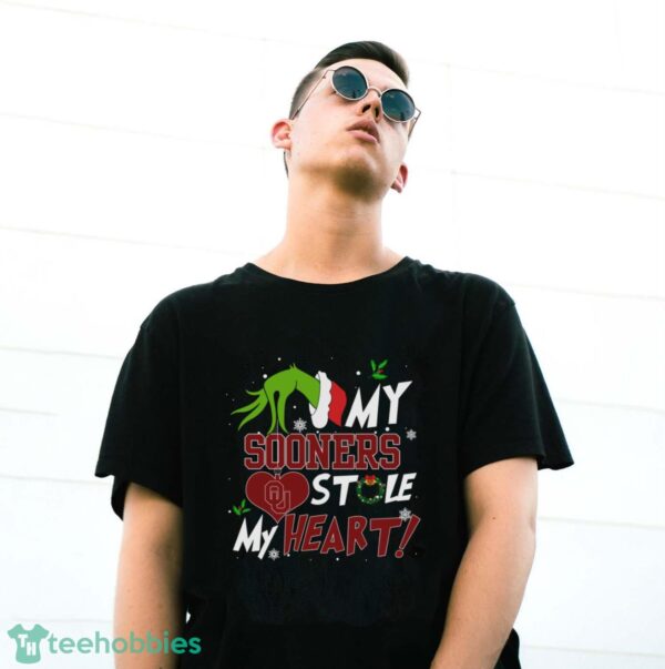 My Oklahoma Sooners Stole My Heart Grinch Limited Edition Shirt - G500 Gildan T-Shirt