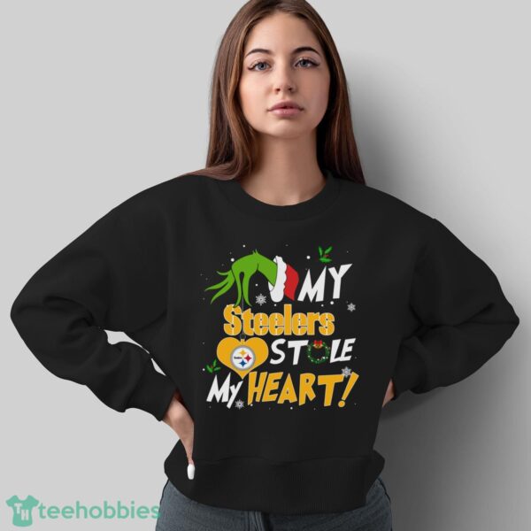 My Pittsburgh Steelers Stole My Heart Grinch Limited Edition Shirt - Sweatshirt
