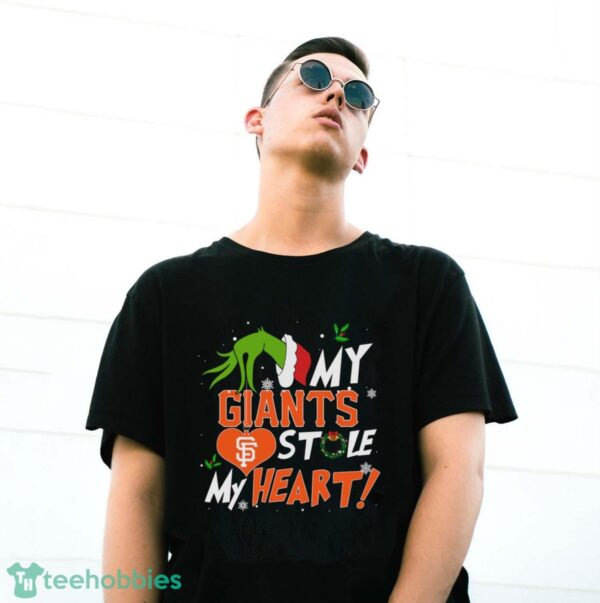 My San Francisco Giants Stole My Heart Grinch Limited Edition Shirt - G500 Gildan T-Shirt
