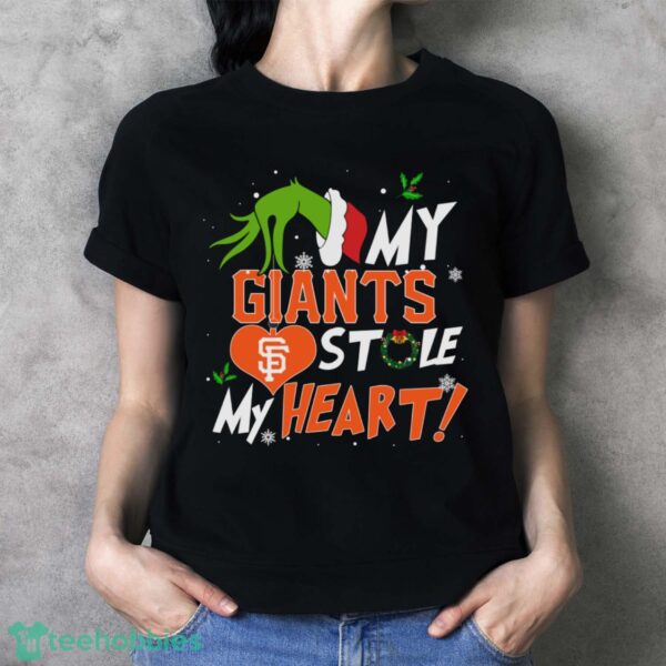 My San Francisco Giants Stole My Heart Grinch Limited Edition Shirt - Ladies T-Shirt