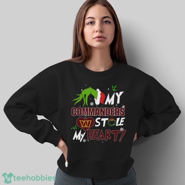 My Washington Commanders Stole My Heart Grinch Limited Edition Shirt - Sweatshirt