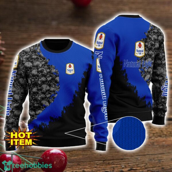 Natural Light Skull Halloween All Over Print 3D Sweater Product Photo 1