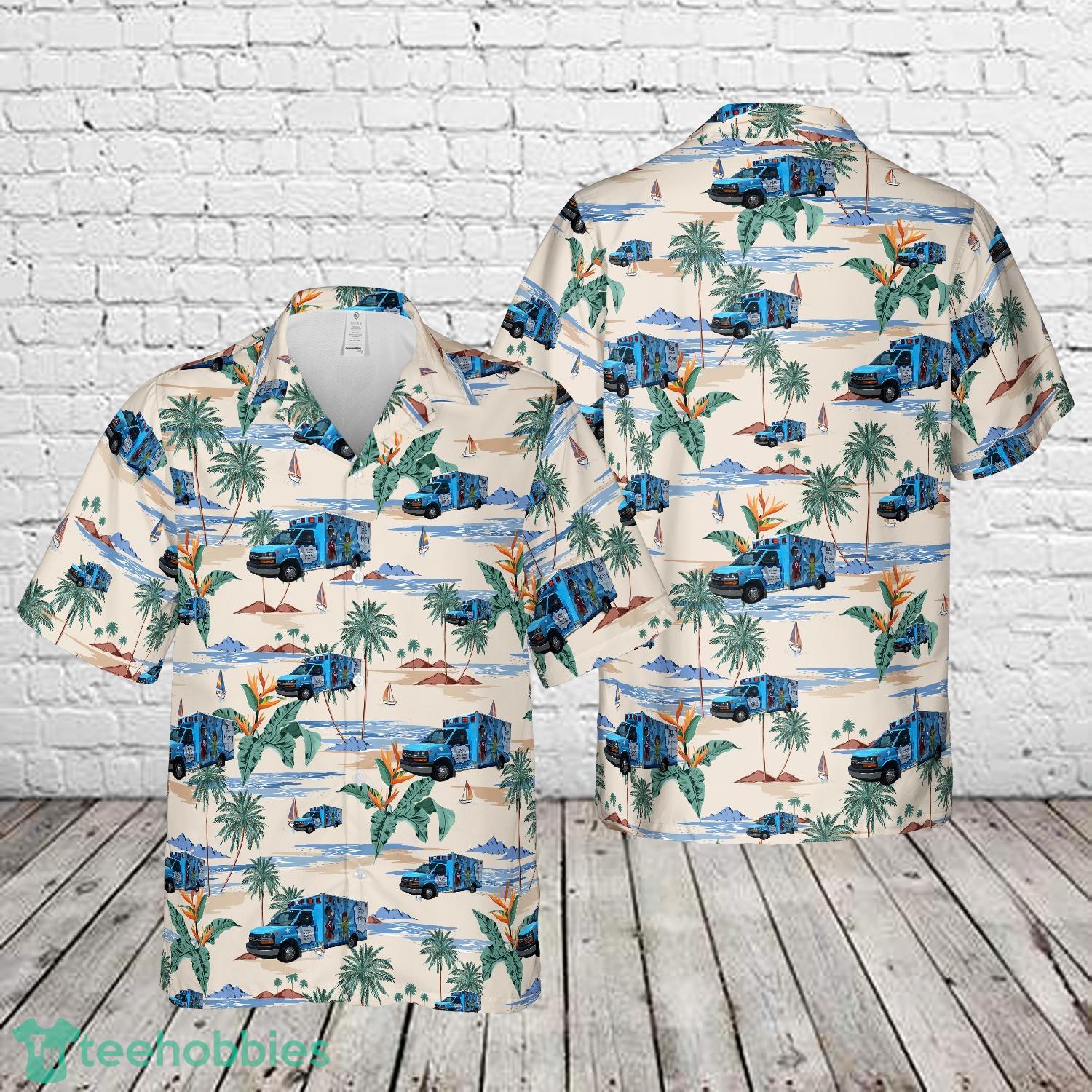 Neonatal and Pediatric Critical Care Rig Bell Ambulance (WI) Hawaiian Shirt image Neonatal and Pediatric Critical Care Rig Bell Ambulance (WI) Hawaiian Shirt Product Photo 1