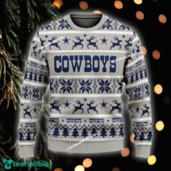 NEW Handmade Dallas Cowboys Ugly Christmas 3D Sweater Gift For Men And Women - NFL Dallas Cowboys Ugly Christmas Sweater For Men And Women Photo 1