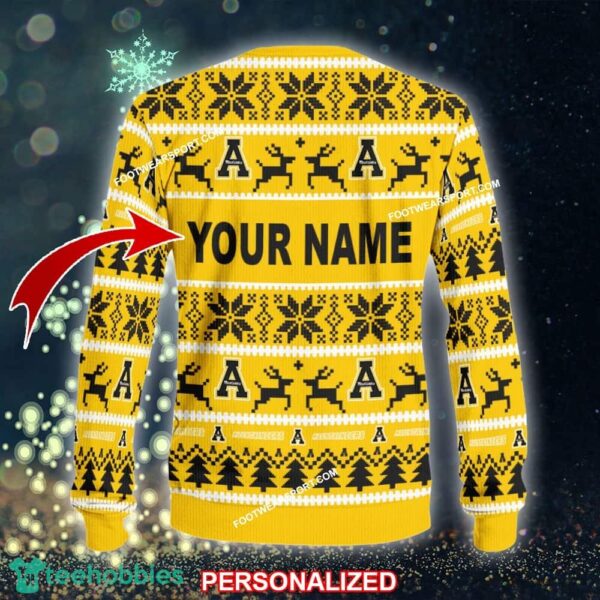 NEW Hangings Appalachian State Mountaineers Ugly Christmas Sweater Gift For Men And Women - NCAA Appalachian State Mountaineers Ugly Christmas Sweater For Men And Women Photo 2