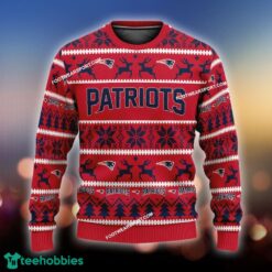 NEW Holidaywear New England Patriots Ugly Christmas Sweater Gift Holidays - NFL New England Patriots Ugly Christmas Sweater For Men And Women Photo 1