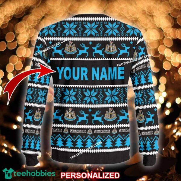 NEW Holly Newcastle United Ugly Xmas Sweater Gift Holidays - EPL Newcastle United Ugly Christmas Sweater For Men And Women Photo 2