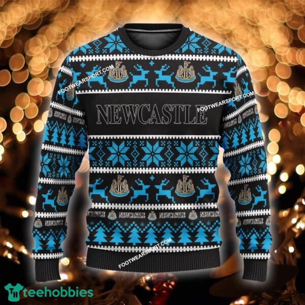NEW Holly Newcastle United Ugly Xmas Sweater Gift Holidays - EPL Newcastle United Ugly Christmas Sweater For Men And Women Photo 1