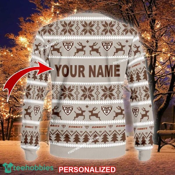 NEW Holly St Bonaventure Bonnies Ugly Xmas Sweater Gift For Adult - NCAA2 St Bonaventure Bonnies Ugly Christmas Sweater For Men And Women Photo 2