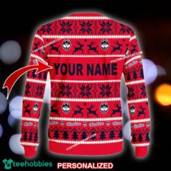NEW Hymn Connecticut Huskies Knitted Xmas Sweater AOP Gift Holidays - NCAA Connecticut Huskies Ugly Christmas Sweater For Men And Women Photo 2