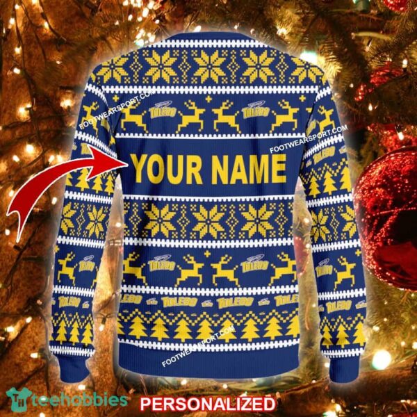 NEW Jingle Toledo Rockets Ugly Christmas Sweater Gift For Men And Women - NCAA Toledo Rockets Ugly Christmas Sweater For Men And Women Photo 2