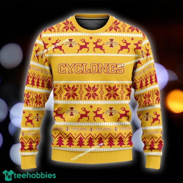 NEW Joseph Iowa State Cyclones Ugly Christmas Sweater Gift For Adult - NCAA Iowa State Cyclones Ugly Christmas Sweater For Men And Women Photo 1