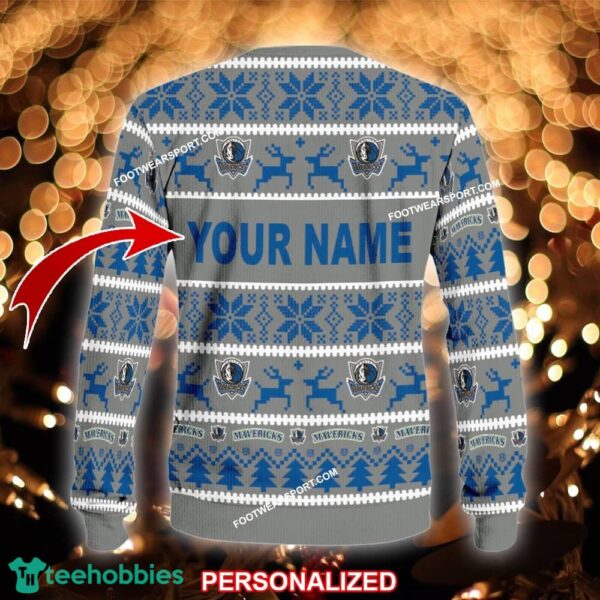 NEW Jumper Dallas Mavericks Ugly Christmas Sweater Gift For Men And Women - NBA Dallas Mavericks Ugly Christmas Sweater For Men And Women Photo 2