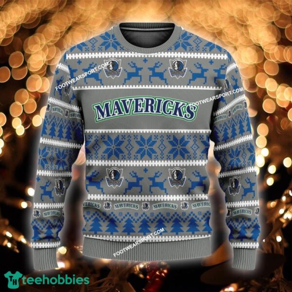 NEW Jumper Dallas Mavericks Ugly Christmas Sweater Gift For Men And Women - NBA Dallas Mavericks Ugly Christmas Sweater For Men And Women Photo 1