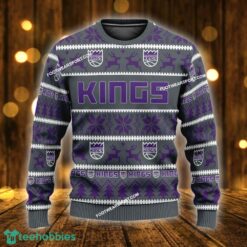 NEW Knitted Sacramento Kings Knitted Xmas Sweater AOP Gift For Men And Women - NBA Sacramento Kings Ugly Christmas Sweater For Men And Women Photo 1