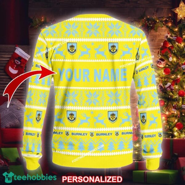 NEW Knitter Burnley Ugly Christmas Sweater Gift For Men And Women - EPL Burnley Ugly Christmas Sweater For Men And Women Photo 2