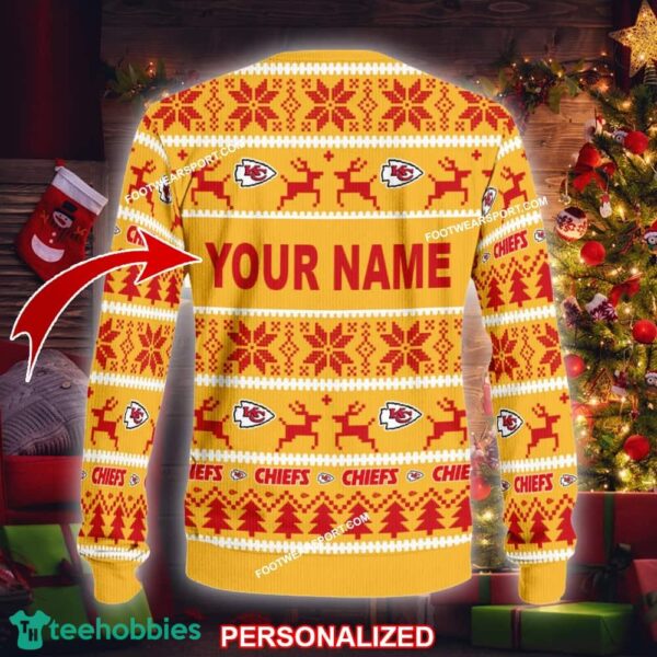 NEW Knitwear Kansas City Chiefs Ugly Christmas Sweater Gift For Men And Women - NFL Kansas City Chiefs Ugly Christmas Sweater For Men And Women Photo 2