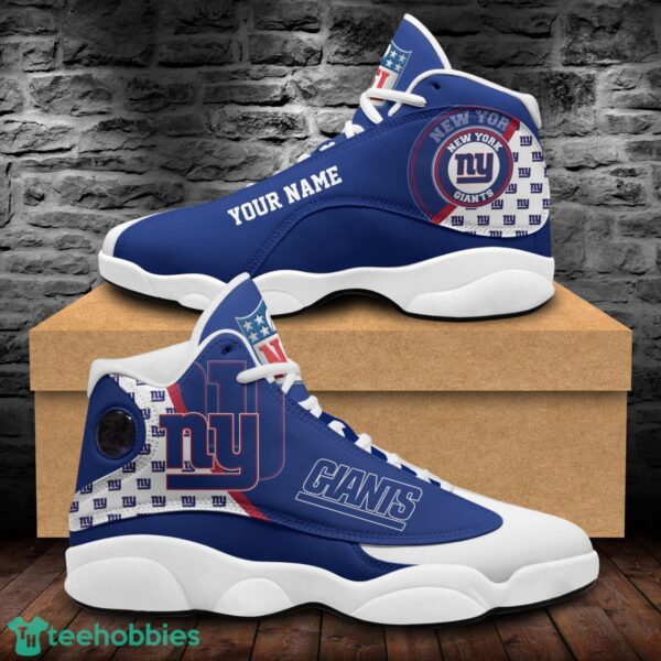 New York Giants Air Jordan 13 Shoes Custom Name Sport Team Shoes Product Photo 1
