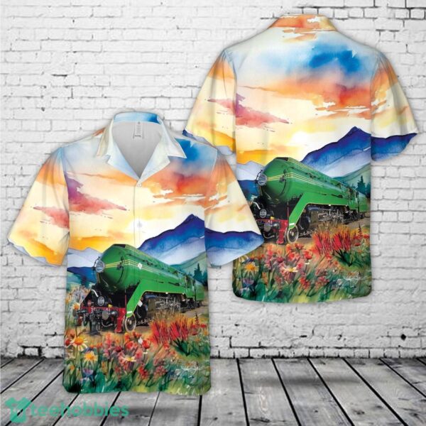 NSWGR 3801 Preserved New South Wales C38 class 4-6-2 locomotive Hawaiian Shirt Product Photo 1