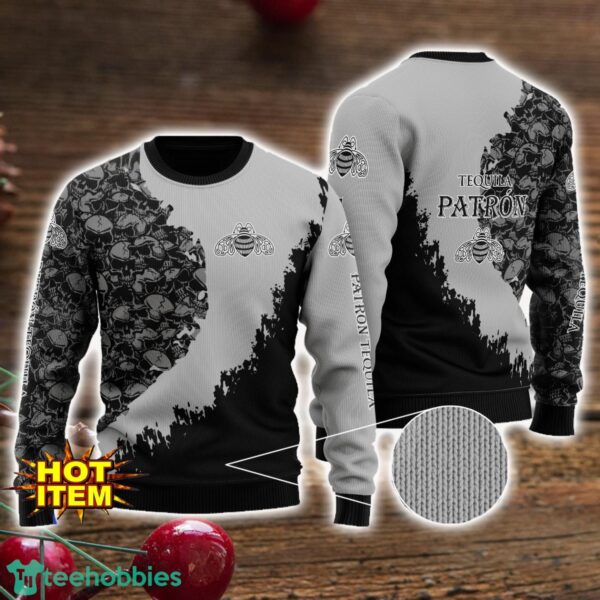 Patron Tequila Skull Halloween All Over Print 3D Sweater Product Photo 1