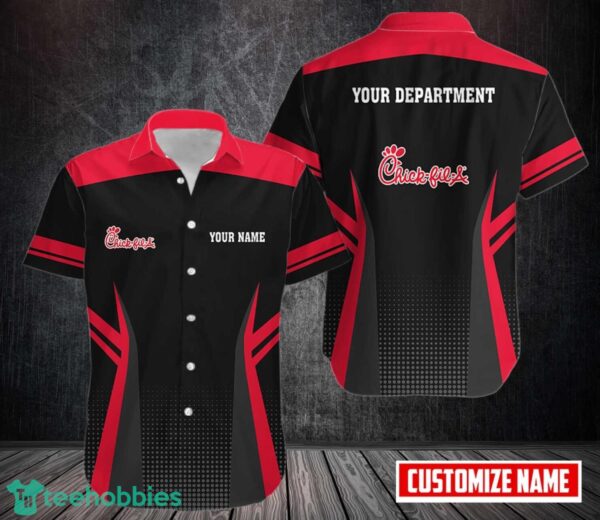 PERSONALIZED chick-fil-a AOP 3D Hawaiian Shirt Button Shirt Custom Name Product Photo 1