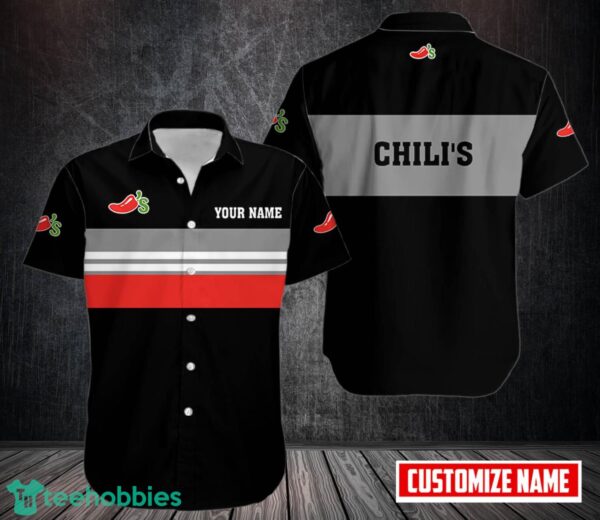 PERSONALIZED chili's AOP 3D Hawaiian Shirt Button Shirt Custom Name Product Photo 1