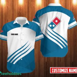PERSONALIZED domino's pizza Button Shirt 3D Printed Hawaii Shirt Custom Name Product Photo 1